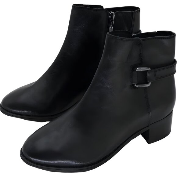 Easy Spirit Women's Black Ankle Boots Comfortable Wide Size 6.5 - Picture 2 of 6